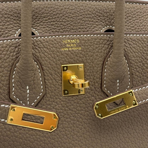 【新品未使用】 Hermès エルメス バーキン25 エトゥープ トゴ ゴールド金具 W刻(2024年) ブランドバッグ ハンドバッグ バッグ 新品 レディース (HERMES,BIRKIN25,etoupe,togo,gold,handbag,new)