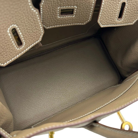 【新品未使用】 Hermès エルメス バーキン25 エトゥープ トゴ ゴールド金具 W刻(2024年) ブランドバッグ ハンドバッグ バッグ 新品 レディース (HERMES,BIRKIN25,etoupe,togo,gold,handbag,new)