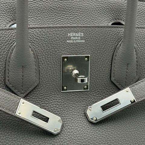 【中古】 Hermès エルメス バーキン30 エタン トゴ グレー系 シルバー金具 U刻(2022年) ブランドバッグ ハンドバッグ バッグ  中古品 レディース (HERMES,BIRKIN30,etain,togo,silver,handbag,used)