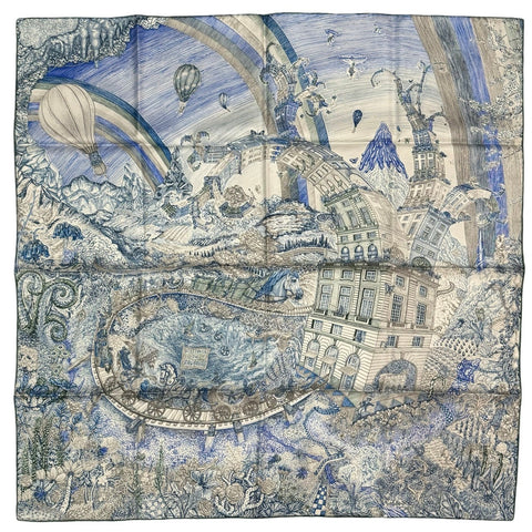 【新品未使用】 Hermès エルメス SCARF スカーフ カレ90 《クレイジー・フォーブル》 H004147S05 シルク100% レディース ギフト プレゼント