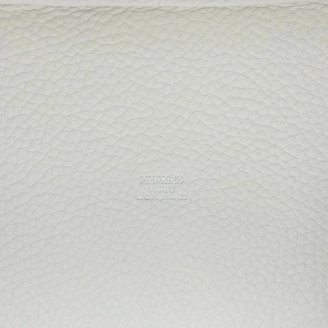 【新品未使用】 Hermès エルメス ピコタンロックPM ホワイト×ヴェールフィズ トリヨンクレマンス シルバー金具 W刻(2024年) ピコタンロックエクラ