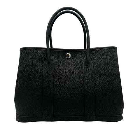 【未使用品】 Hermès エルメス ガーデンパーティTPM ブラック ネゴンダ シルバー金具 W刻(2024年) ブランドバッグ ハンドバッグ(HERMES,GARDEN PARTY TPM,black,negonda,silver,handbag)