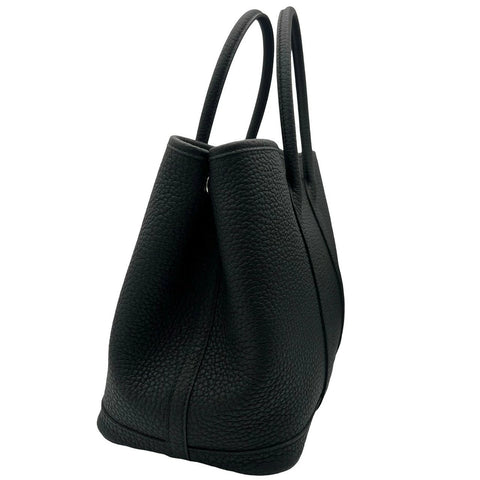 【未使用品】 Hermès エルメス ガーデンパーティTPM ブラック ネゴンダ シルバー金具 W刻(2024年) ブランドバッグ ハンドバッグ(HERMES,GARDEN PARTY TPM,black,negonda,silver,handbag)