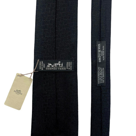 【新品未使用】Hermès エルメス ネクタイ シルク100% H織りタイ《ファソネH》 H036255T01 メンズ プレゼント ギフト