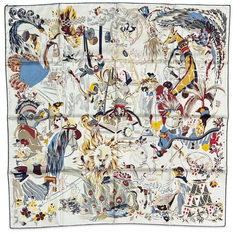 【新品未使用】 Hermès エルメス SCARF スカーフ カレ90 《エミールの夜》 H004162S03 シルク100% レディース ギフト プレゼント