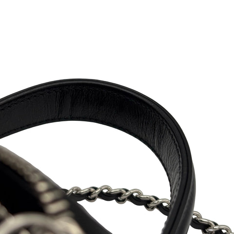 【美品】 CHANEL シャネル 2WAY VANITYBAG バニティバッグ ショルダーバッグ 29番台(2020年) ブラック×ベージュ ラタン×カーフスキン 中古 USED バッグ
