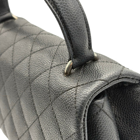 【中古】 CHANEL シャネル MATELASSE HAND BAG マトラッセハンドバッグ ハンドバッグ 11番台(2007年) ブラック キャビアスキン 中古 USED バッグ