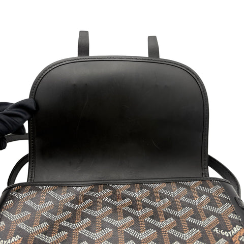 【中古】 GOYARD ゴヤール BELVEDERE PM ベルヴェデルPM ショルダーバッグ ブラック PVC×レザー 中古 USED バッグ