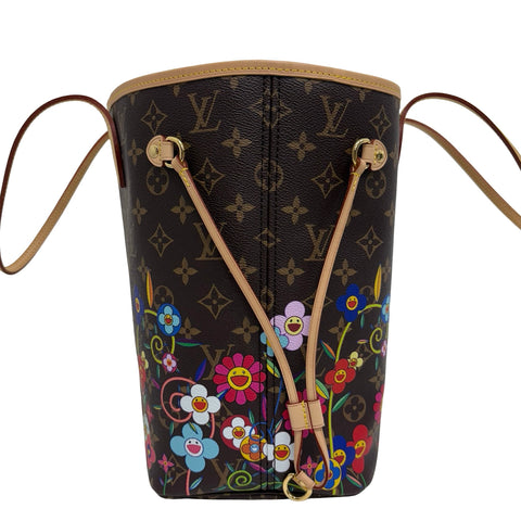 【美品】 LV×TM ルイヴィトン×村上隆 NEVERFULLMM(M13271) ネヴァーフルMM トートバッグ ICチップ(2021年~) モノグラム キャンバス 中古 USED バッグ