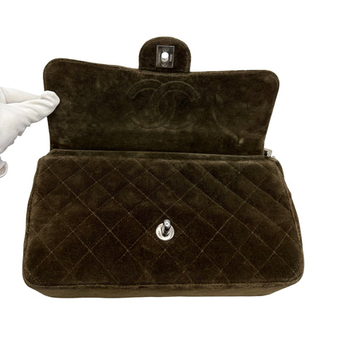 【中古】 CHANEL シャネル MATELASSE VELOUR BACK PACK マトラッセベロアバッグパック バックパック 4番台(1996-1998年) カーキ ベロア USED USED バッグ