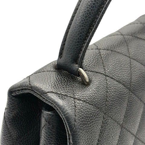 【中古】 CHANEL シャネル MATELASSE HAND BAG マトラッセハンドバッグ ハンドバッグ 11番台(2007年) ブラック キャビアスキン 中古 USED バッグ