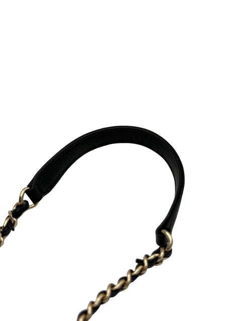 【中古】 CHANEL シャネル COCO HANDLE XXS ココハンドル XXS ハンドバッグ ショルダーバッグ ランダム番(2021年~) ブラック キャビアスキン 中古 USED バッグ