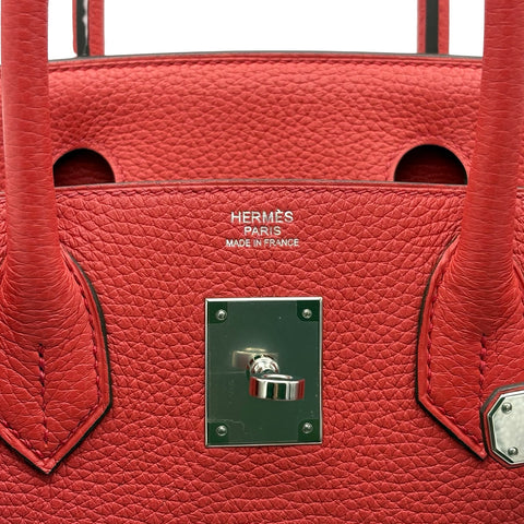 【中古】Hermes エルメス BIRKIN30 バーキン30 ハンドバッグ D刻(2019年) レッド系 トゴ 中古 USED バッグ
