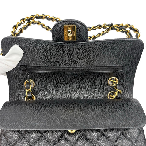 【美品】 CHANEL シャネル MATELASSE 23 マトラッセ23 ショルダーバッグ ICチップ(2021年~) ブラック キャビアスキン 中古 USED バッグ