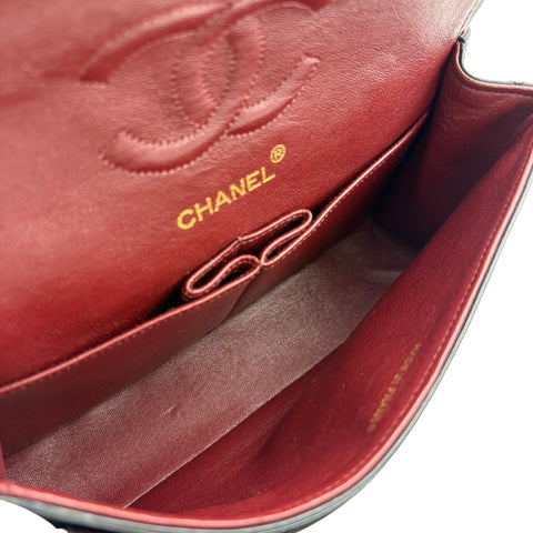 【中古】 CHANEL シャネル MATELASSE CHAIN SHOULDER BAG マトラッセ チェーンショルダーバッグ チェーンショルダー 1番台(1989-1991年) ブラック ラムスキン ヴィンテージ 中古 USED バッグ