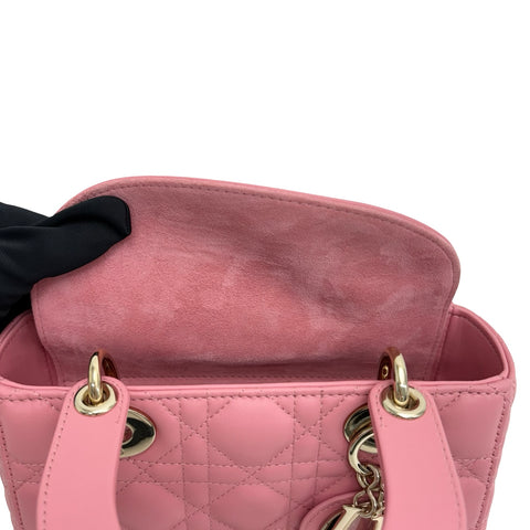 【中古】 Christian Dior クリスチャン ディオール Lady Dior My ABCDior BAG SMALL Lady Dior My ABCDior バッグ スモール ハンドバッグ ショルダーバッグ 29XMA-0223(2023年) ピンク系 ラムスキン 中古 USED バッグ