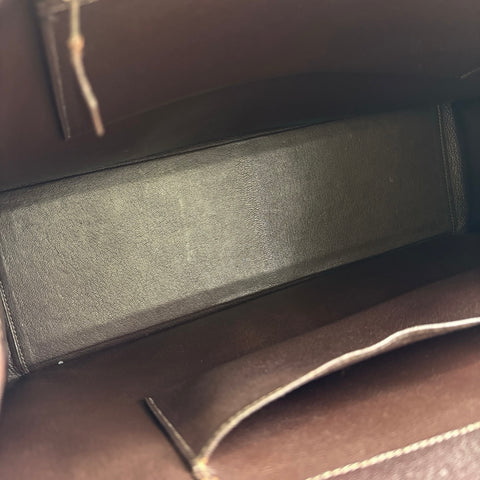 【中古】 Hermes エルメス WHITE BUS GM ホワイトバス GM トートバッグ ハンドバッグ □E(2001年) ブラウン系 シェーブル 中古 USED バッグ