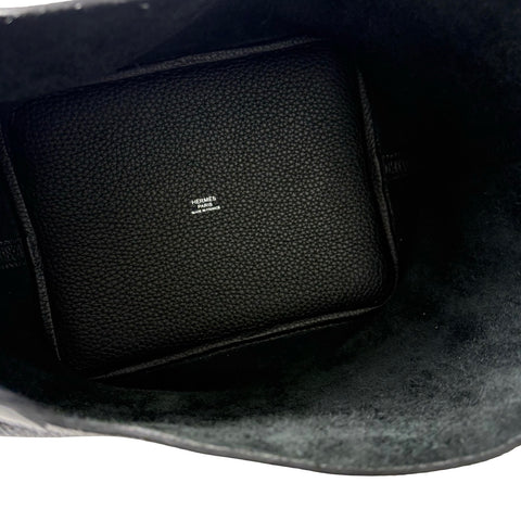 【美品】 Hermes エルメス PICOTIN ROCK MM ピコタンロック MM ハンドバッグ B刻(2023年) ブラック トリヨンクレマンス 中古 USED バッグ