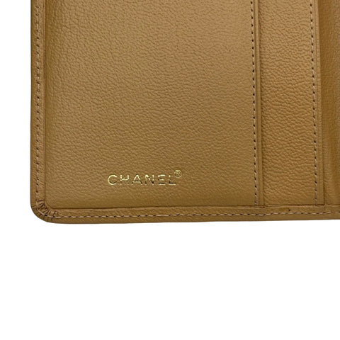 【中古】 CHANEL シャネル BIFOLD WALLET 2つ折り財布 財布 ベージュ系 レザー 中古 BEIGE LAETHER