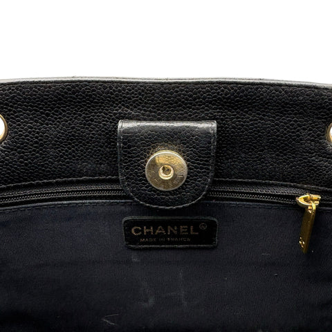 【中古】 CHANEL シャネル CHAINSHOULDERBAG チェーンショルダーバッグ ショルダーバッグ 11番台(2007年) ブラック キャビアスキン 中古 USED バッグ