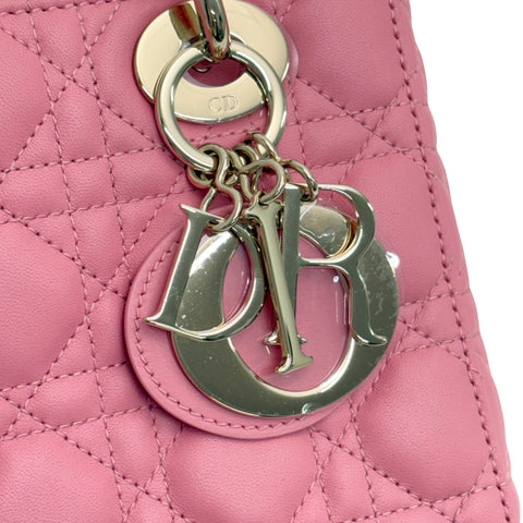 【中古】 Christian Dior クリスチャン ディオール Lady Dior My ABCDior BAG SMALL Lady Dior My ABCDior バッグ スモール ハンドバッグ ショルダーバッグ 29XMA-0223(2023年) ピンク系 ラムスキン 中古 USED バッグ