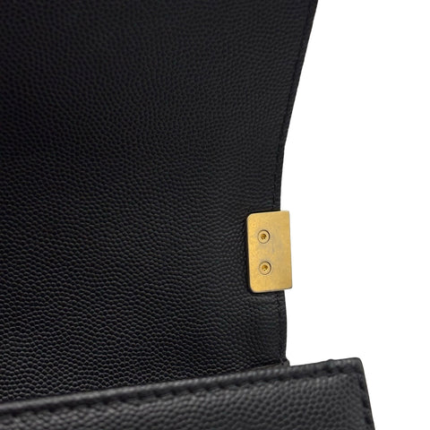 【中古】CHANEL シャネル BOY CHANEL SHOULDER BAG ボーイシャネル ショルダーバッグ ランダム番(2021年~) BLACK CAVIAR SKIN 中古 USED バッグ
