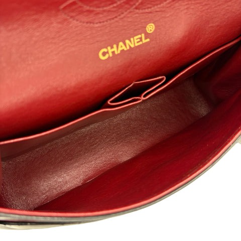 【中古】 CHANEL シャネル MATELASSE SHOULDERBAG マトラッセチェーンショルダーバッグ ショルダーバッグ 0番台(1988-1992年) ブラック ラムスキン ヴィンテージ 中古 USED バッグ