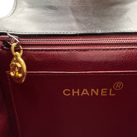 【中古】 CHANEL シャネル MATELASSE CHAINSHOULDERBAG チェーンショルダーバッグ ショルダーバッグ 2番台(1993-1994年) ブラック ラムスキン ヴィンテージ 中古 USED バッグ