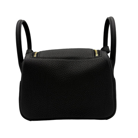 【新品未使用】 Hermes エルメス MINILINDY ミニリンディ ショルダーバッグ W刻印(2024年) ブラック トリヨン 新品未使用 NEW 銀座分類