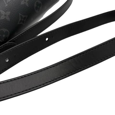 【美品】 LOUIS VUITTON ルイ・ヴィトン STEAMER WEARABLE WALLET スティーマー・ウェアラブル ウォレット ショルダーバッグ ICチップ(2021年~) ブラック モノグラム・エクリプス キャンバス 美品 USED バッグ