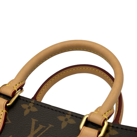【中古】 LOUIS VUITTON ルイ・ヴィトン SAC PLAT BB サックプラ BB M45847 ハンドバッグ ショルダーバッグ ICチップ(2021年~) モノグラム キャンバス 中古 USED バッグ