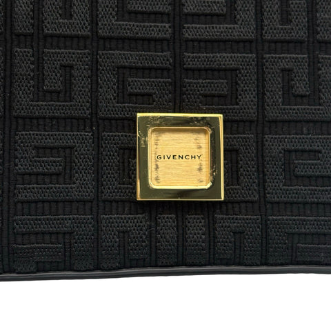 【美品】 GIVENCHY ジバンシィ SHOULDER BAG ショルダーバッグ ショルダーバッグ ブラック キャンバス カフースキン 中古 USED バッグ