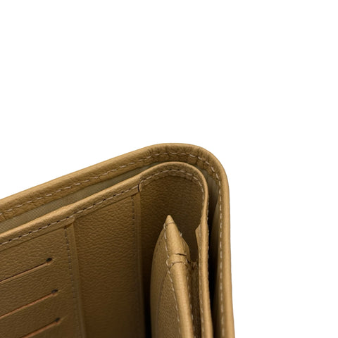 【中古】 CHANEL シャネル BIFOLD WALLET 2つ折り財布 財布 ベージュ系 レザー 中古 BEIGE LAETHER