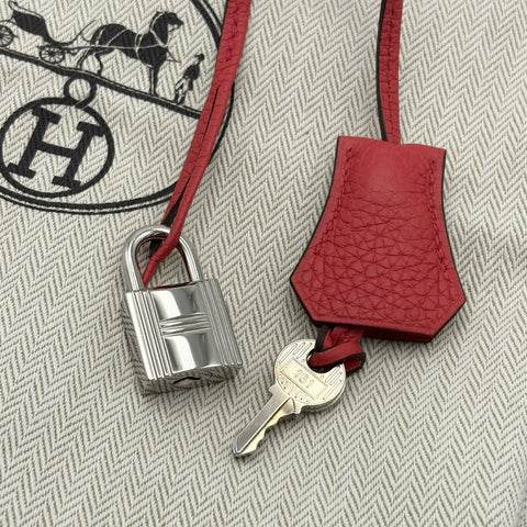 【中古】Hermes エルメス BIRKIN30 バーキン30 ハンドバッグ D刻(2019年) レッド系 トゴ 中古 USED バッグ