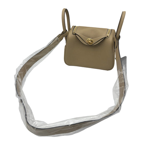 【未使用】 Hermes エルメス ミニリンディ MINILINDY ショルダーバッグ K刻(2025年) トレンチ トリヨン 未使用 NEW 銀座分類