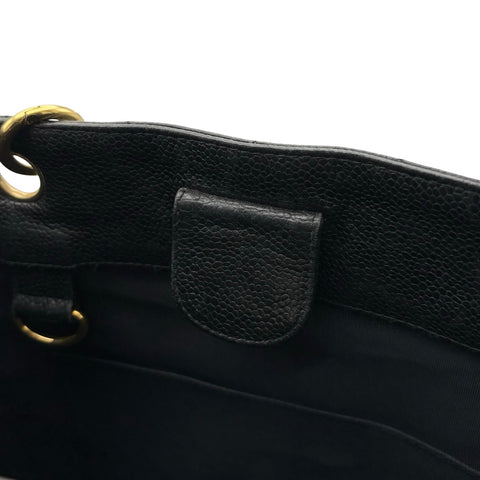 【中古】 CHANEL シャネル CHAINSHOULDERBAG チェーンショルダーバッグ ショルダーバッグ 11番台(2007年) ブラック キャビアスキン 中古 USED バッグ