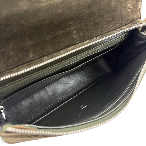 【中古】 CHANEL シャネル MATELASSE VELOUR BACK PACK マトラッセベロアバッグパック バックパック 4番台(1996-1998年) カーキ ベロア USED USED バッグ