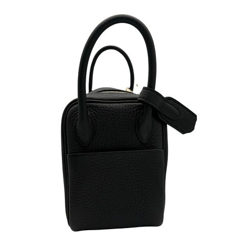 【新品未使用】 Hermes エルメス MINILINDY ミニリンディ ショルダーバッグ W刻印(2024年) ブラック トリヨン 新品未使用 NEW 銀座分類