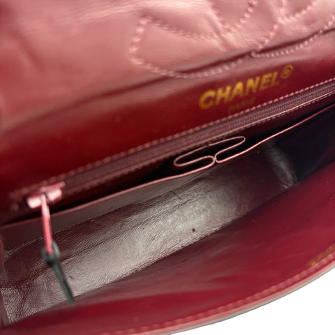 【中古】CHANEL シャネル MATELASSE DOUBLE FLAG SHOULDER BAG マトラッセダブルフラップチェーン ショルダーバッグ 2番台(1993~1994年) ヴィンテージ ブラック ラムスキン 中古 USED バッグ
