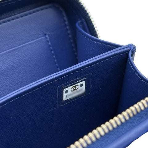【中古】 CHANEL シャネル MINI CHAIN BAG ミニツイードチェーンバッグ チェーンショルダー ランダム番(2021年~) ブルー/パープル ツイード USED 中古 バッグ