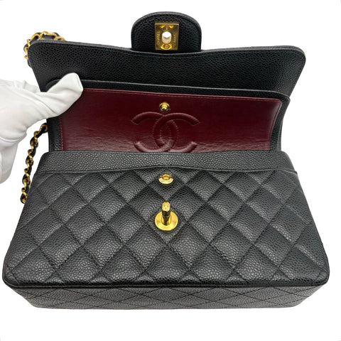 【美品】 CHANEL シャネル MATELASSE 23 マトラッセ23 ショルダーバッグ ICチップ(2021年~) ブラック キャビアスキン 中古 USED バッグ