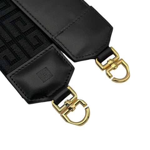【美品】 GIVENCHY ジバンシィ SHOULDER BAG ショルダーバッグ ショルダーバッグ ブラック キャンバス カフースキン 中古 USED バッグ