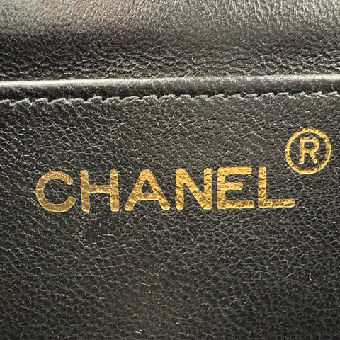 【中古】 CHANEL シャネル MATELASSE DIANA FLAP CHAIN SHOULDER BAG マトラッセダイアナフラップチェーンショルダーバッグ 3番台(1995年) ブラック キャビアスキン 中古 USED バッグ