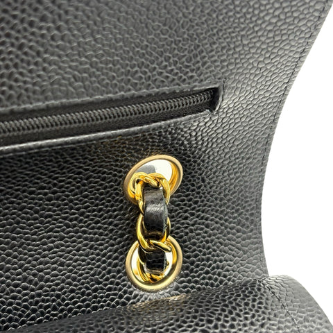 【美品】 CHANEL シャネル MATELASSE 23 マトラッセ23 ショルダーバッグ ICチップ(2021年~) ブラック キャビアスキン 中古 USED バッグ