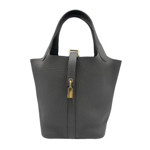 【新品未使用】 Hermes エルメス PICOTIN LOCK PM ピコタンロックPM ハンドバッグ W刻 (2024年) アルドワーズ トリヨン 未使用 ARDOISE CLEMENCE NEW バッグ