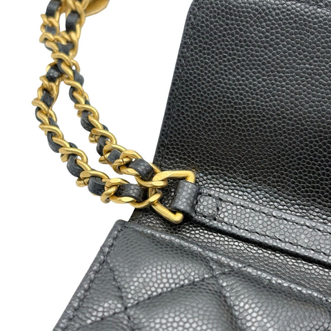 【中古】 CHANEL シャネルMINICHAINBAG ミニチェーンBAG ブラック ブランドバッグ ショルダーバッグ 中古品