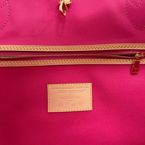 【美品】 LV×TM ルイヴィトン×村上隆 NEVERFULLMM(M13271) ネヴァーフルMM トートバッグ ICチップ(2021年~) モノグラム キャンバス 中古 USED バッグ