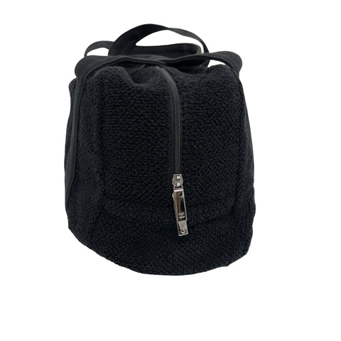 【中古】 CHANEL シャネル ビーチバッグ タオル ポーチ 三点セット ブラック ブランドバッグ 中古品