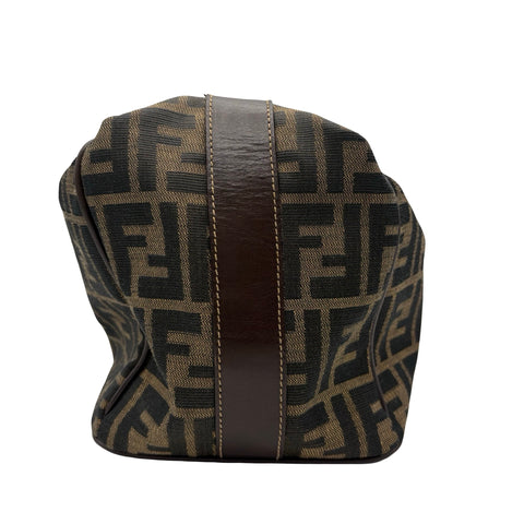 【中古】 FENDI フェンディ ZUCCA HAND BAG ズッカ ハンドバッグ ブラウン キャンバス 中古 USED バッグ
