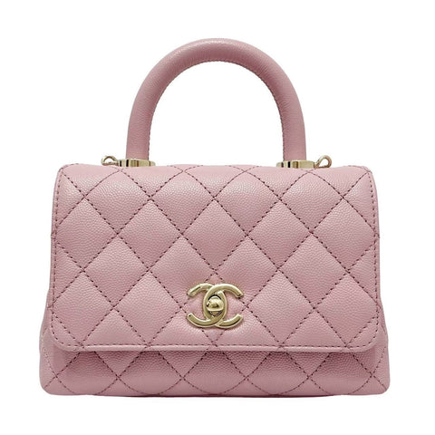 【入荷情報】 CHANEL シャネル  ココハンドルXXS  ICチップ(2021年～) ピンク キャビアスキン セール